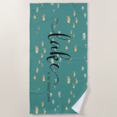 Het meer is mijn gelukkige plek strandlaken (Voorkant)