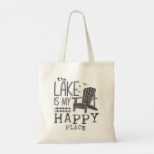 Het meer is mijn gelukkige plek tote bag (Achterkant)