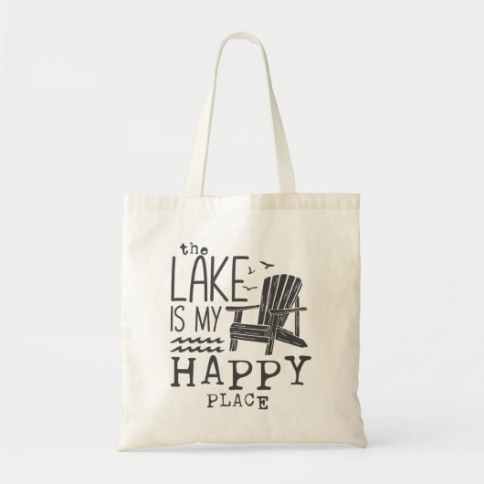 Het meer is mijn gelukkige plek tote bag (Voorkant)