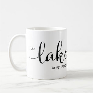Het meer is mijn geluksplek - naamanker koffiemok