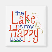Het meer is mijn Happy Place Magnet (Voorkant)