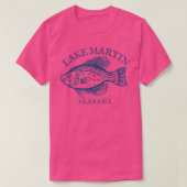 Het meer Martin AL Crappie Vist T-shirt (Design voorkant)