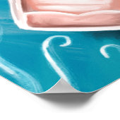 Het meer met walvissen en de olie van Lilly Pads Poster (Hoek)