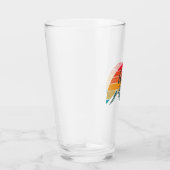 Het meer noemt het Vis Inspirerend Quote Glas (Rechts)