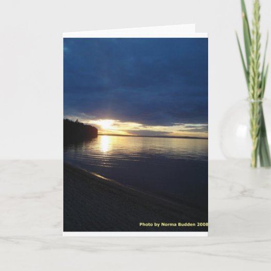 Het Meer Notecards van de duif Kaart (Voorkant)