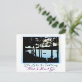 Het meer roept dat ik moet gaan briefkaart (Staand voorkant)