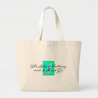 Het meer roept dat ik moet gaan grote tote bag