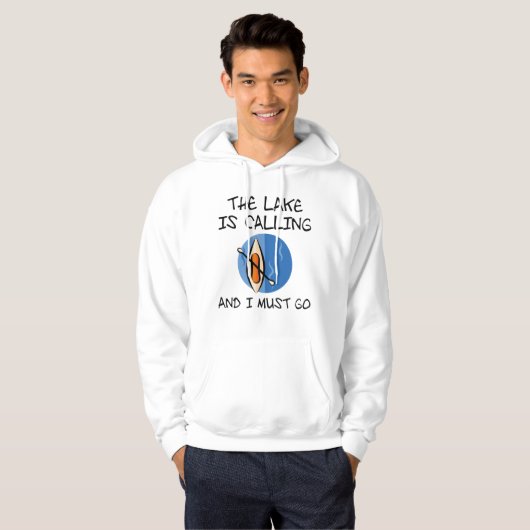 Het meer roept hoodie (Voorkant volledig)