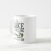 Het meer roept koffiemok (Voorkant links)