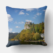 Het meer van Bled met bomen in herfstkleuren in Sl Kussen (Achterkant)