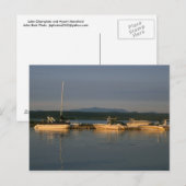 Het meer van ChamPlain en de berg Mansfield Vermon Briefkaart (Voorkant / Achterkant)