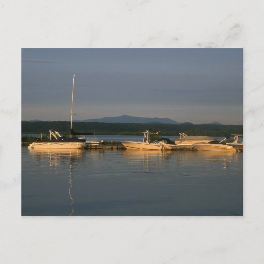 Het meer van ChamPlain en de berg Mansfield Vermon Briefkaart (Voorkant)