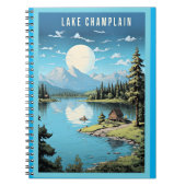 Het meer van Champlain, Vermont illustratie, Notitieboek (Voorkant)