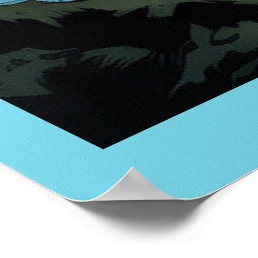 Het meer van Champlain, Vermont illustratie, Poster (Hoek)