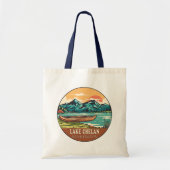 Het meer van Chelan Washington Boating Vist Emblem Tote Bag (Voorkant)