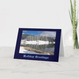 Het meer van Cobbett na de vroege sneeuw Feestdagen Kaart