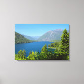 Het meer van Cushman in de zomer Canvas Afdruk (Voorkant)