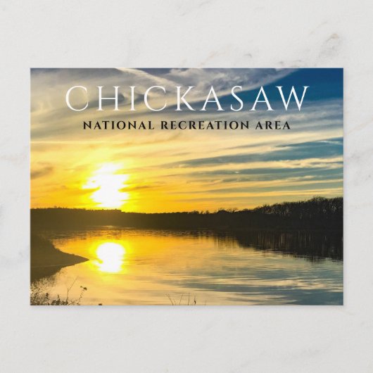 Het meer van de Arbuckles, Chickasaw National Rec  Briefkaart (Voorkant)