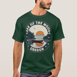 Het meer van de Bossen Oregon Sunset T-shirt