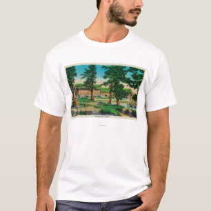 het meer van de krater en het meer van de oude Pin T-shirt