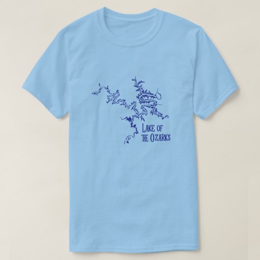 Het meer van de Maart van de Ozarks Missouri T-shirt (Design voorkant)