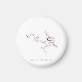 Het meer van de minimalistische Silhouette Magnet (Voorkant)