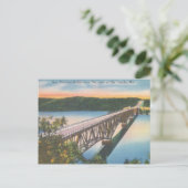 Het meer van de  Niangua Bridge-Briefkaart van Oza Briefkaart (Staand voorkant)