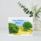 Het meer van de schoorstenen van het strand van Ch Briefkaart (Staand voorkant)