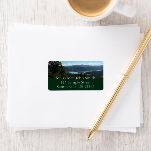 Het meer van de twee oceaan in het nationale park  etiket (Insitu)