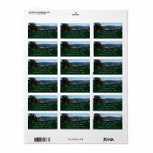 Het meer van de twee oceaan in het nationale park  etiket (Full Sheet)