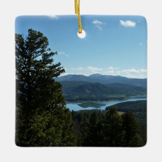 Het meer van de twee oceaan in het nationale park  keramisch ornament (Voorkant)