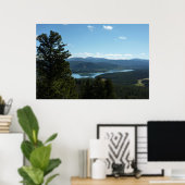 Het meer van de twee oceaan in het nationale park poster (Thuiskantoor)