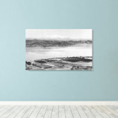 Het meer van Elsinore, de luchtstad CA en het Uitz Canvas Afdruk (Insitu (Houten vloer))