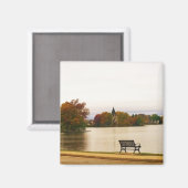 Het meer van Fowler in de herfst, Wisconsin Magneet (Voorkant / Achterkant)