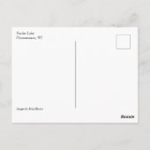 Het meer van Fowler in het najaar, WI Briefkaart (Achterkant)