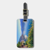 Het meer van Genève in Montreux, Vaud, Zwitserland Bagagelabel (Voorkant verticaal)