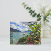 Het meer van Genève in Montreux, Zwitserland Briefkaart (Staand voorkant)