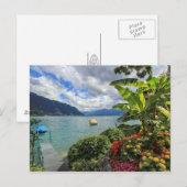 Het meer van Genève in Montreux, Zwitserland Briefkaart (Voorkant / Achterkant)