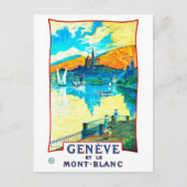 Het meer van Genève over het hoofd gezien door Mon Briefkaart (Voorkant)