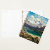 Het meer van Gosau met een Uitzicht van het Dachst Planner (Display)