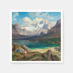 Het meer van Gosau met een Uitzicht van het Dachst Servet
