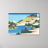 Het meer van Hakone in de provincie Sagami Canvas Afdruk (Voorkant)