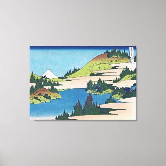 Het meer van Hakone in de provincie Sagami Canvas Afdruk (Voorkant)