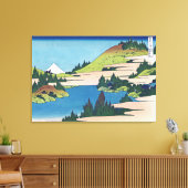 Het meer van Hakone in de provincie Sagami Canvas Afdruk (Insitu (Woonkamer))