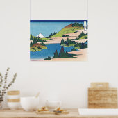 Het meer van Hakone in de provincie Sagami Poster (Keuken)