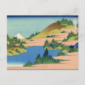 Het meer van Hakone, provincie Sagami (door Hokusa Briefkaart (Voorkant)