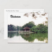 het meer van hanoi briefkaart (Voorkant / Achterkant)