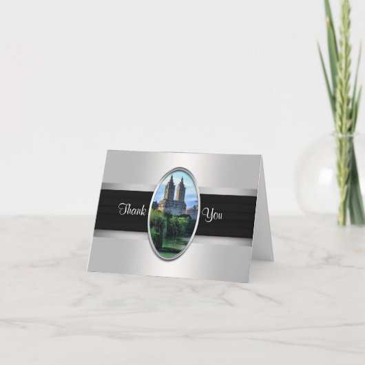 Het Meer van het Central Park, San Remo NYC dankt Bedankkaart (Voorkant)