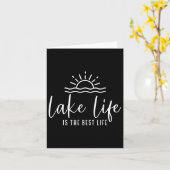 Het meer van het leven is de beste Vibes Summer Va Kaart (Gele Bloem)