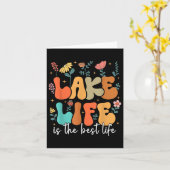 Het meer van het leven is de beste Vibes Summer Va Kaart (Gele Bloem)